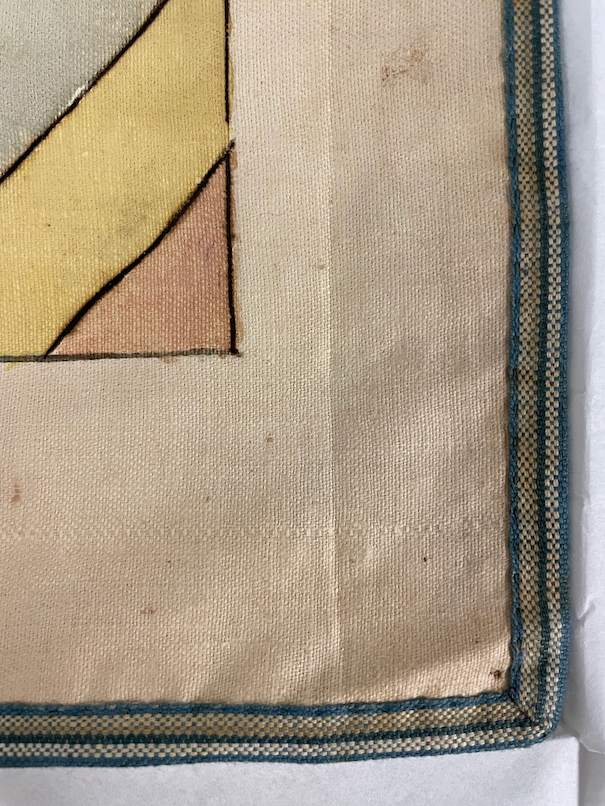 White Hitchcock’s [geology classroom charts](https://acdc.amherst.edu/view/OrraClassroomDrawings/ma01020-0025) highlight the use of multiple artistic techniques within one art object—in this case, a scientific illustration. Each chart was cut out of large sheets of cotton and bordered with cotton fabric tape typically used to hem dresses and household linens.