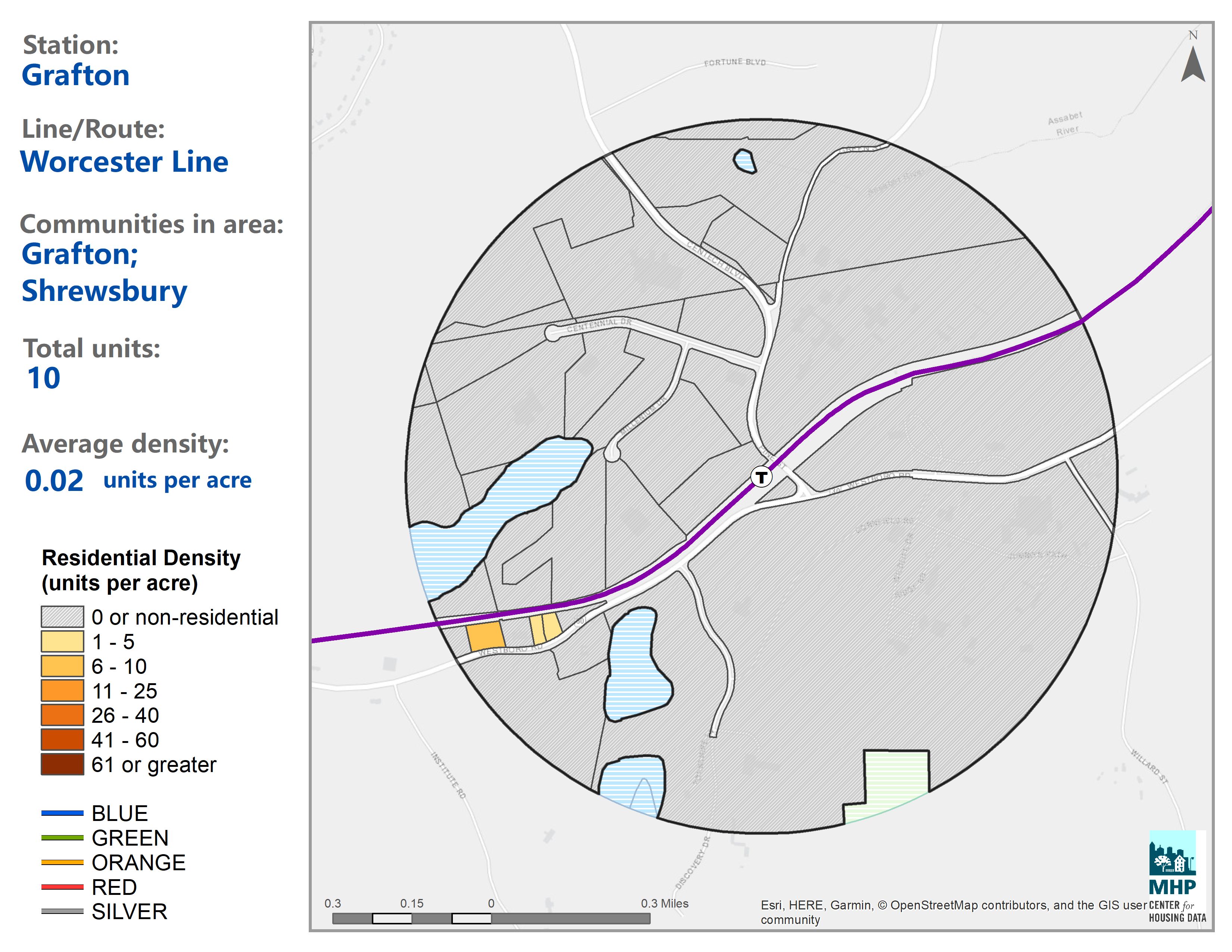 TODEX allows you to download maps showing density around each transit station.