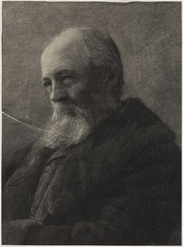 This print of Frederick Law Olmsted comes from the Public Library of Brookline collection