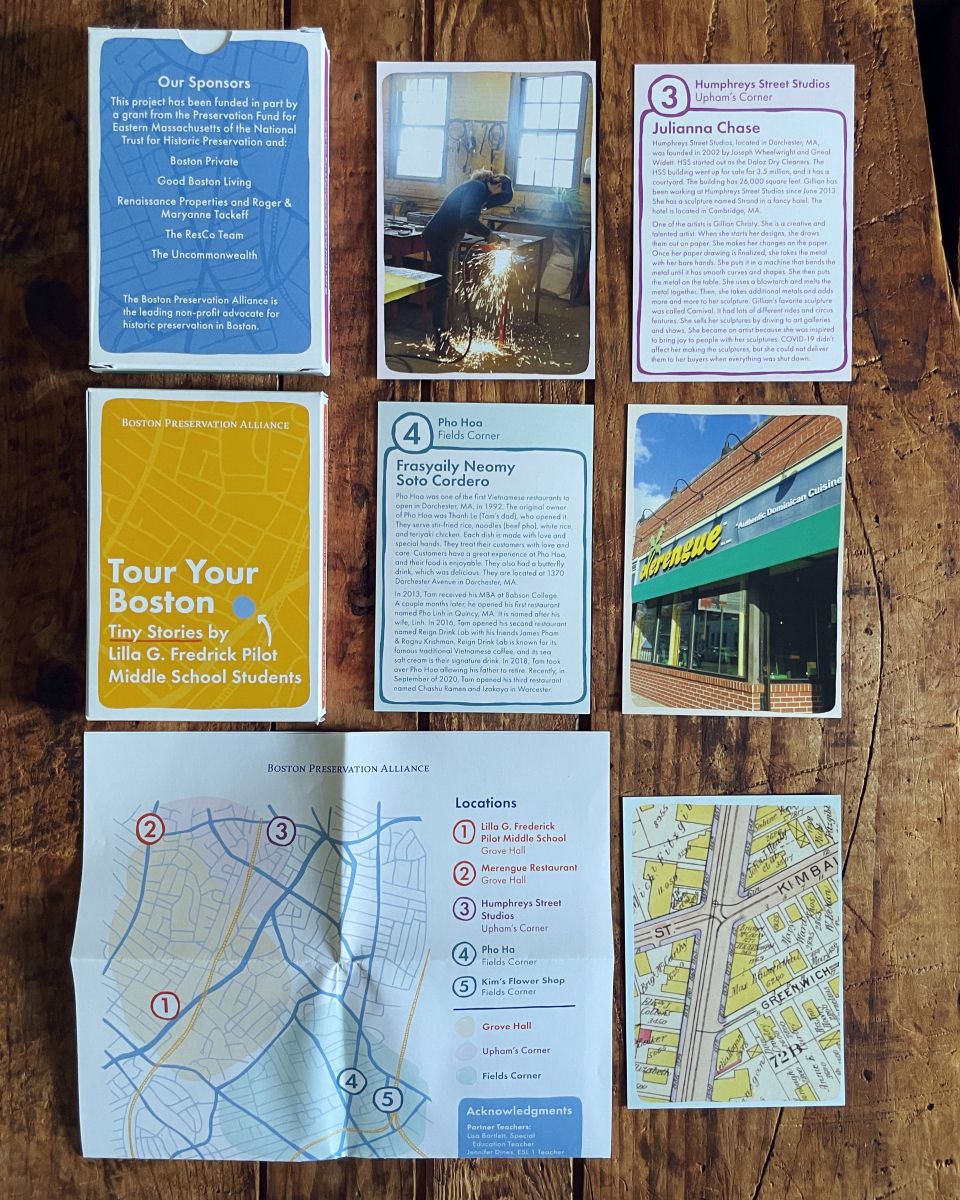 The card deck encourages folks to join along and Tour Your Boston.