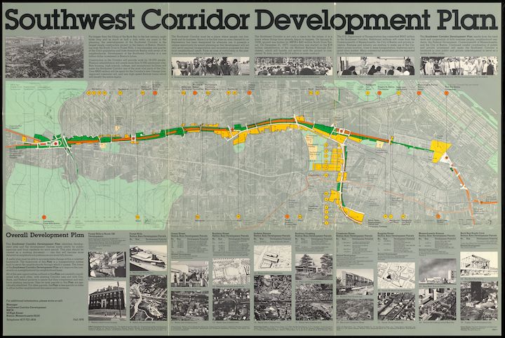 This Southwest Corridor Development Plan identifies development sites and choices made jointly by public agencies and local residents for each parcel.