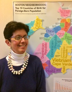 Sharon Hessney with Boston Neighborhoods: Top 10 Countries of Birth for Foreign-Born Population.