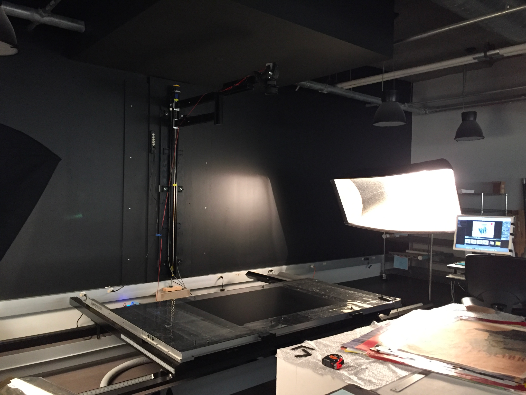 The journey towards Atlascope begins in the digitization lab, where the physical items in our collection are scanned and transformed into digital versions available online.