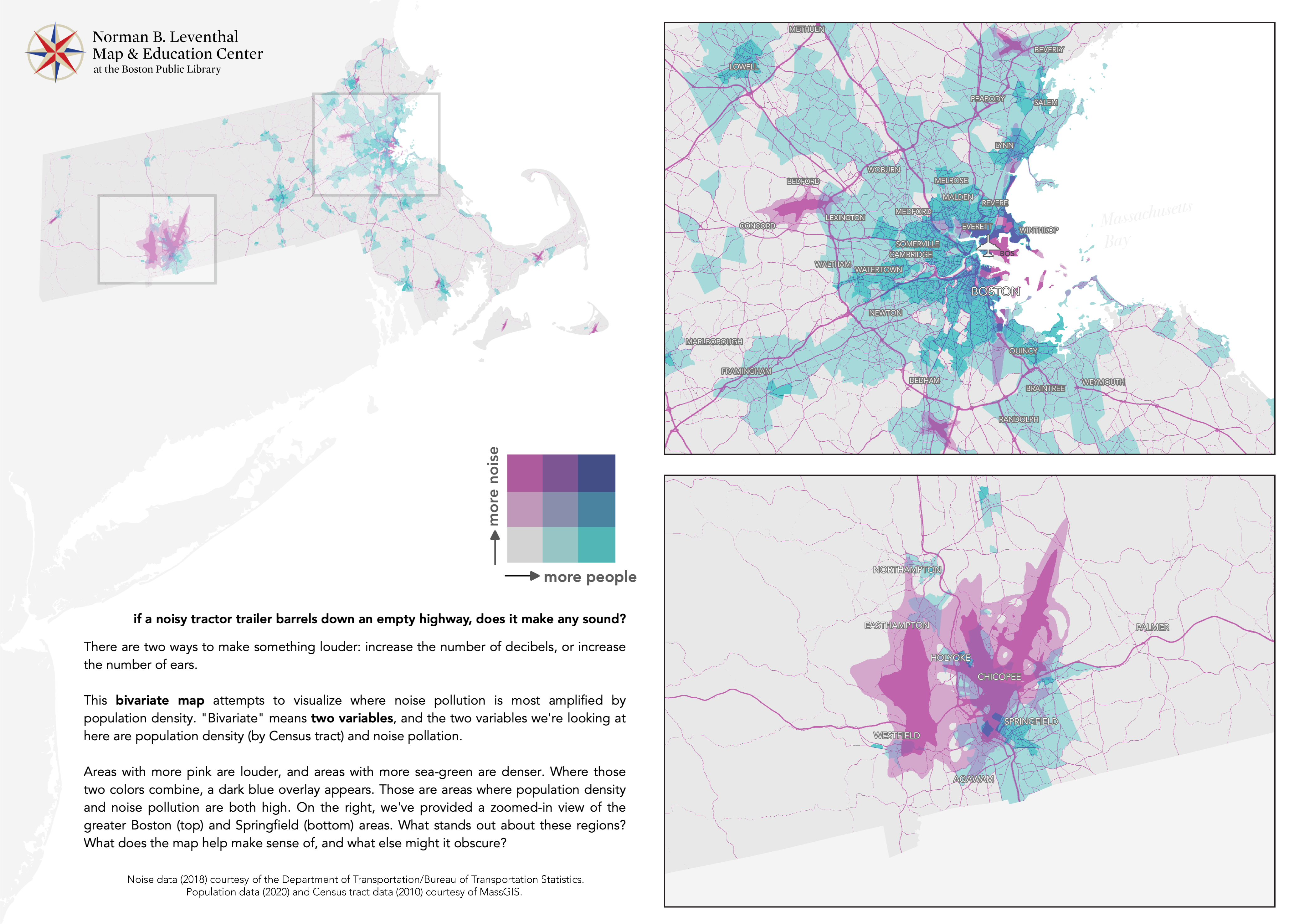 Our bivariate noise map for Massachussetts, taking population into account.